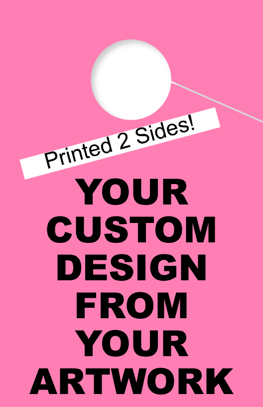 Custom Personalized 2 Sided Hang Tag | Pink 
