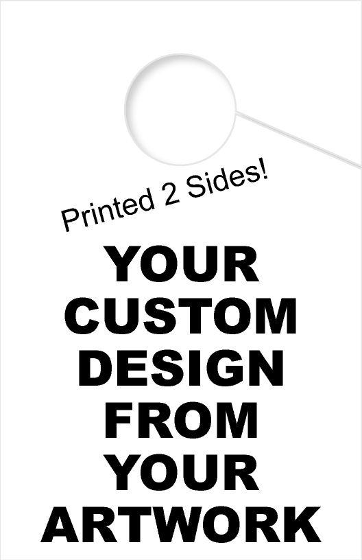 Custom Personalized 2 Sided Hang Tag | White 