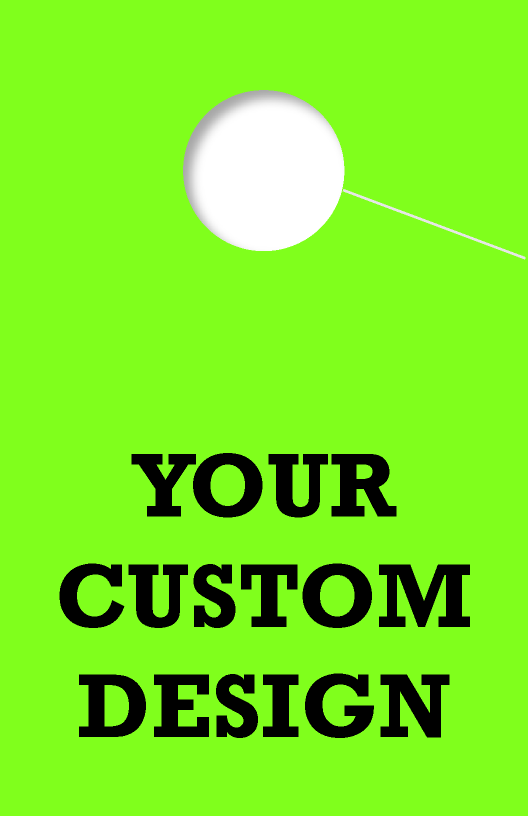 Custom Personalized 1 Sided Hang Tag | Green 