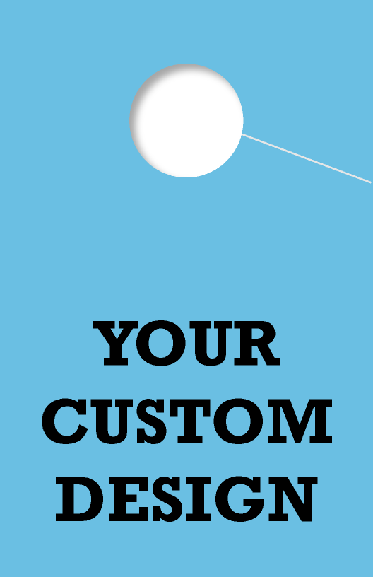 Custom Personalized 1 Sided Hang Tag | Blue 