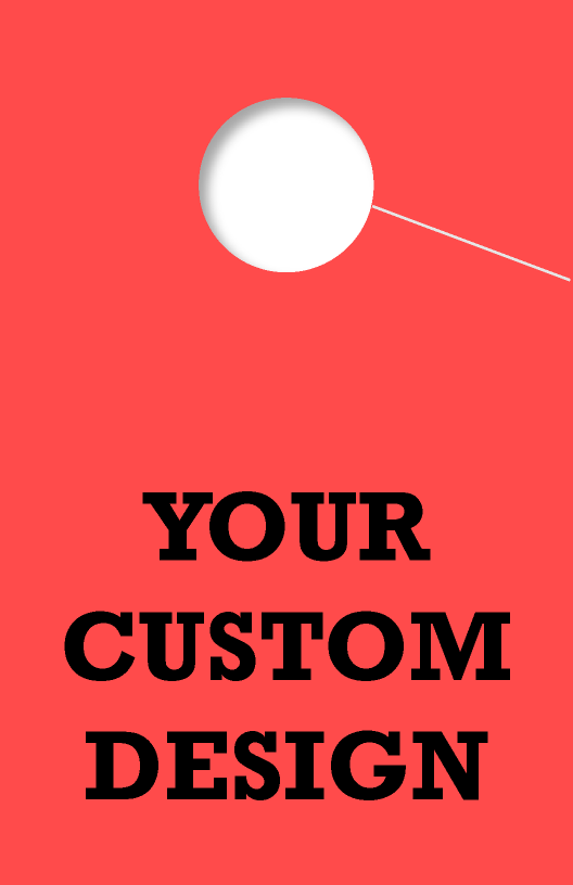 Custom Personalized 1 Sided Hang Tag | Red 
