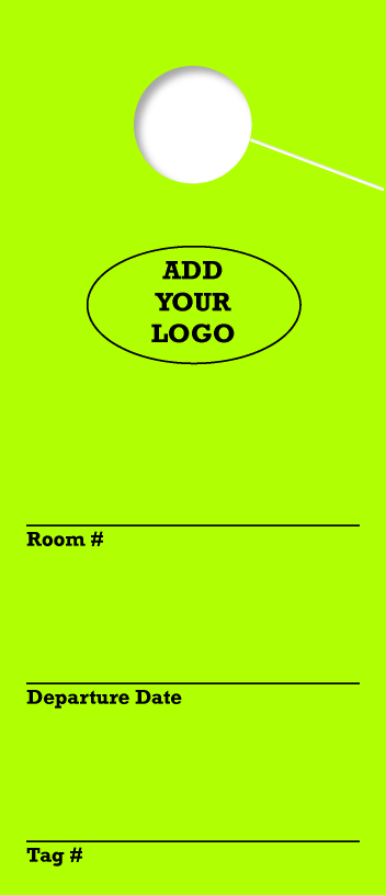 Custom Hotel / Timeshare Parking Permit | Green 
