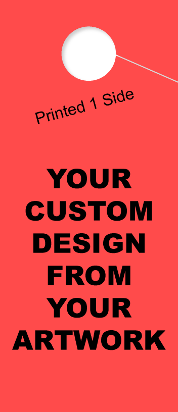 Custom Hanging Mirror Tag | 1 Side Printing | Tall 