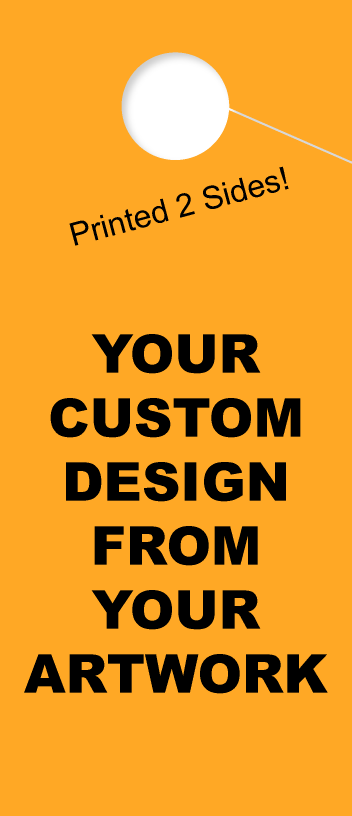 Custom Hang Tag | 2 Side Printing | Tall | Gold 
