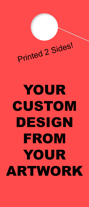 Custom Hang Tag | 2 Side Printing | Tall | Red 