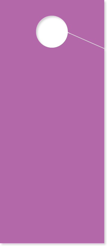 TALL Blank Hang Tag With Hole & Slit 