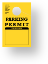Parking Permit Hang Tag | Bright-Yellow | TropicTags.com 
