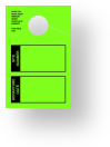 In Stock Site/Departure Date Hang Tag | Green 