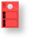 In Stock Site/Departure Date Hang Tag | Red 