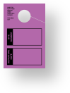 In Stock Site/Departure Date Hang Tag | Purple 