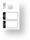 In Stock Site/Departure Date Hang Tag | White 