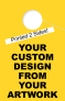 Custom Personalized 2 Sided Hang Tag | Bright-Yellow 
