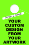 Custom Personalized 2 Sided Hang Tag | Green 