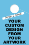 Custom Personalized 2 Sided Hang Tag | Blue 