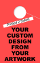 Custom Personalized 2 Sided Hang Tag | Red 