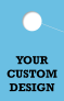 Custom Personalized 1 Sided Hang Tag | Blue 