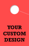 Custom Personalized 1 Sided Hang Tag | Red 