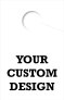 Custom Personalized 1 Sided Hang Tag | White 