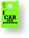 TropicTags.com | In Stock Car Pass Hanging Mirrror Tag 