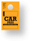 TropicTags.com | In Stock Car Pass Hanging Mirrror Tag 