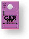 TropicTags.com | In Stock Car Pass Hanging Mirrror Tag 