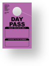 Daily Park Pass With License Plate Box | Purple 