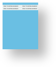 Blank Self Adhesive Tag | 1 Tape Strip | Blue 