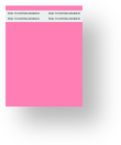 Blank Self Adhesive Tag | 1 Tape Strip | Pink 