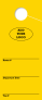 Custom Hotel / Timeshare Parking Permit | Bright-Yellow 