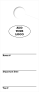 Custom Hotel / Timeshare Parking Permit | White 