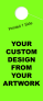 Custom Hanging Mirror Tag | 1 Side Printing | Tall 