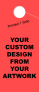 Custom Hanging Mirror Tag | 1 Side Printing | Tall 
