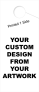 Custom Hanging Mirror Tag | 1 Side Printing | Tall 