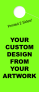 Custom Hang Tag | 2 Side Printing | Tall | Green 